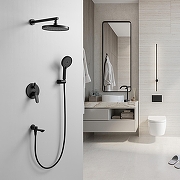 Душевая система Shevanik S43H S4335H цвет Черный матовый-22