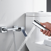 Гигиенический душ со смесителем Shevanik S6105-1 цвет Хром-8