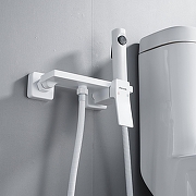 Гигиенический душ со смесителем Shevanik S6105C-1 цвет Белый матовый-10