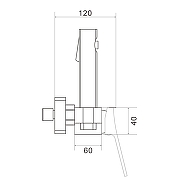 Гигиенический душ со смесителем Shevanik S6105C-1 цвет Белый матовый-14