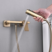Гигиенический душ со смесителем Shevanik S6105G-1 цвет Золотой сатин-4