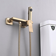 Гигиенический душ со смесителем Shevanik S6105G-1 цвет Золотой сатин-6
