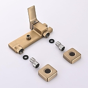 Гигиенический душ со смесителем Shevanik S6105G-1 цвет Золотой сатин-9