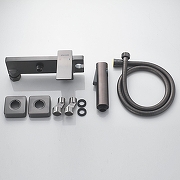 Гигиенический душ со смесителем Shevanik S6105T-1 цвет Оружейная сталь-1