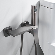 Гигиенический душ со смесителем Shevanik S6105T-1 цвет Оружейная сталь-7