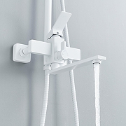 Душевая система Shevanik S6136C цвет Белый матовый-10