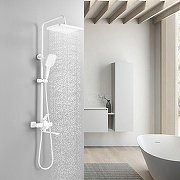 Душевая система Shevanik S6136C цвет Белый матовый-16