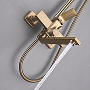 Душевая система Shevanik S6136G цвет Золотой сатин-5