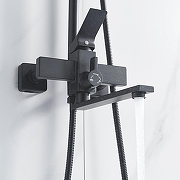 Душевая система Shevanik S6136H цвет Черный матовый-17