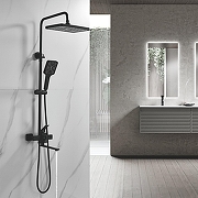 Душевая система Shevanik S6136H цвет Черный матовый-21