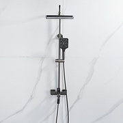 Душевая система Shevanik S6136T цвет Оружейная сталь-15