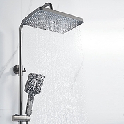 Душевая система Shevanik S6136T цвет Оружейная сталь-17