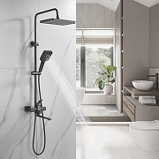 Душевая система Shevanik S6136T цвет Оружейная сталь-20