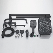 Душевая система Shevanik S6236H цвет Черный матовый-2