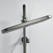 Душевая система Shevanik S6236T цвет Оружейная сталь-14