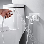 Гигиенический душ со смесителем Shevanik S6805C цвет Белый матовый-12