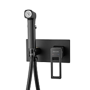 Гигиенический душ со смесителем Shevanik S6805H цвет Черный матовый