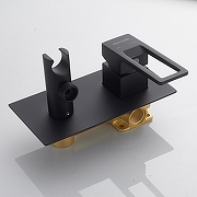 Гигиенический душ со смесителем Shevanik S6805H цвет Черный матовый-3