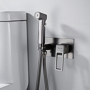 Гигиенический душ со смесителем Shevanik S6805T цвет Оружейная сталь-8