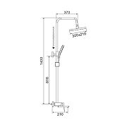 Душевая система Shevanik S68C S6826C цвет Белый матовый-17