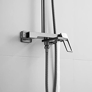 Душевая система Shevanik S6836T цвет Оружейная сталь-7