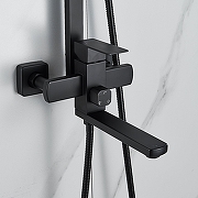 Душевая система Shevanik S7036H цвет Черный матовый-3