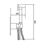 Гигиенический душ со смесителем Shevanik S8005F цвет Белый матовый-7