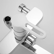 Душевая система Shevanik S8136F цвет Белый Хром-3