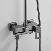 Душевая система Shevanik S8236T цвет Оружейная сталь-4