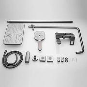 Душевая система Shevanik S8236T цвет Оружейная сталь-6