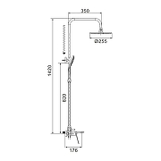 Душевая система Shevanik S8436 цвет Хром-1