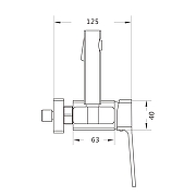 Гигиенический душ со смесителем Shevanik S8505T-1 цвет Оружейная сталь-8