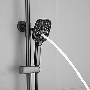 Душевая система Shevanik S8536T цвет Оружейная сталь-3