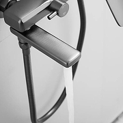 Душевая система Shevanik S8536T цвет Оружейная сталь-6