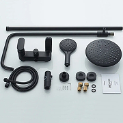 Душевая система Shevanik S8736H цвет Черный матовый-2