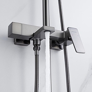 Душевая система Shevanik S8936T цвет Оружейная сталь-12