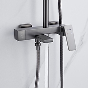 Душевая система Shevanik S8936T цвет Оружейная сталь-13