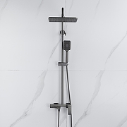 Душевая система Shevanik S8936T цвет Оружейная сталь-15