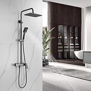 Душевая система Shevanik S8936T цвет Оружейная сталь-23