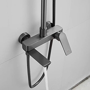 Душевая система Shevanik S9136T цвет Оружейная сталь-7