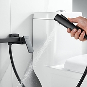 Гигиенический душ со смесителем Shevanik S96H S9605H-1 цвет Черный матовый-4