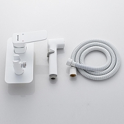 Гигиенический душ со смесителем Shevanik S9905C цвет Белый матовый-1