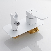 Гигиенический душ со смесителем Shevanik S9905C цвет Белый матовый-6