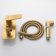 Гигиенический душ со смесителем Shevanik S9905G цвет Золотой сатин-1