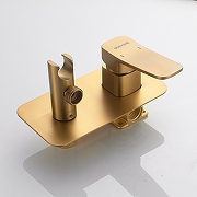 Гигиенический душ со смесителем Shevanik S9905G цвет Золотой сатин-6