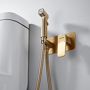 Гигиенический душ со смесителем Shevanik S9905G цвет Золотой сатин-9