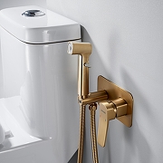Гигиенический душ со смесителем Shevanik S9905G цвет Золотой сатин-10