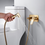 Гигиенический душ со смесителем Shevanik S9905G цвет Золотой сатин-12