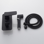 Гигиенический душ со смесителем Shevanik S9905H цвет Черный матовый-1