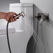 Гигиенический душ со смесителем Shevanik S9905T цвет Оружейная сталь-8